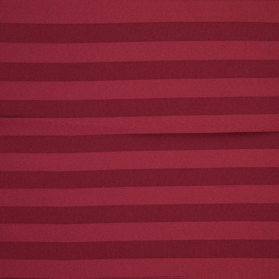 Imperial Stripe Burgundy tablecloths and overlay